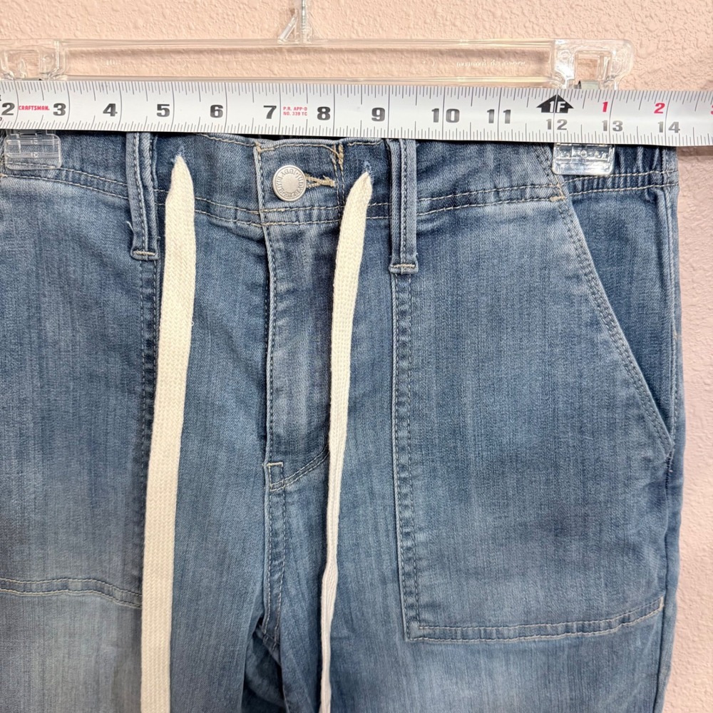 Judy Blue Light Wash Drawstring Jogger Jeans JB88496 Womens Size 3/26 High Rise - Picture 6 of 8